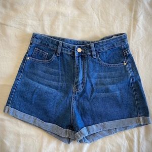 High Waisted Denim Shorts